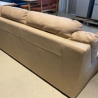 Italsofa ソファ 3シーター 本革 ベージュ 高級 中古品