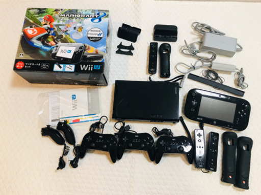お譲り先決定　Wii Uマリオカート8セット32GB KUROとコントローラー他