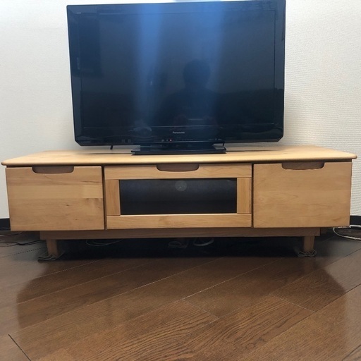 無垢木製テレビ台　幅120cm 完成品家具 ＊テレビは除く