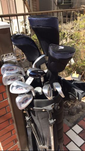 ゴルフセット、バッグ付き