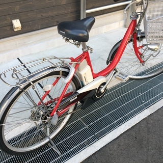 地域限定　ヤマハ　パス　リチウム　24インチ　6AH　赤　アシスタ　ビビ　神戸市　電動自転車 の画像