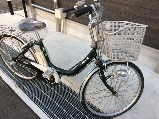 地域限定　ヤマハ　パス　リチウム　24インチ　緑　アシスタ　ビビ　神戸市　電動自転車