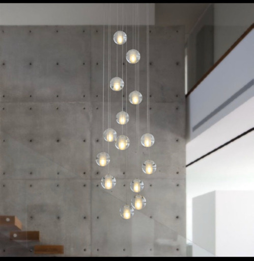 ボッチ風シャンデリア14灯 電球色