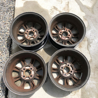 ワタナベ風　アルミホイール　6J×14+38？