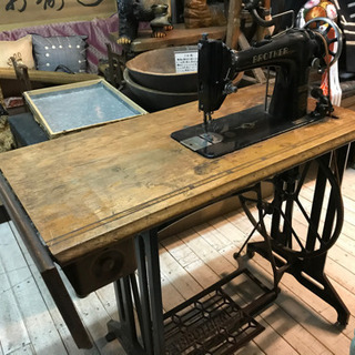 ブラザー　足踏みミシン　アンティーク　完動品 JF00248 足踏みミシン ブラザーミシン