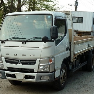 H23　三菱ふそう　キャンター　2ｔロング平ボディー　車検1年つき　  　ＡＴ　ＥＴＣ　14628の画像