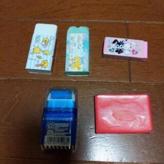 消しゴム　中古5個セットの画像