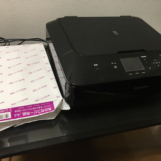 【取引終了】インク入りCanonプリンター/A4用紙付き【亀戸駅...