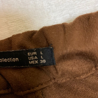 ほぼ未使用【ZARAザラ】茶色ワイドパンツの画像