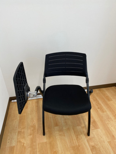 メモ台付き折畳みチェア2脚セット（サンワサプライ）