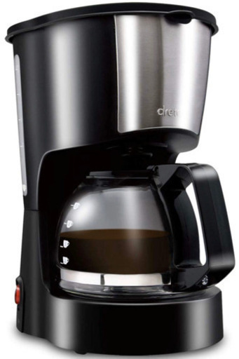 dretec(ドリテック) コーヒーメーカー 自動 保温機能付き ガラスポット付き リラカフェ ブラック CM-100BK