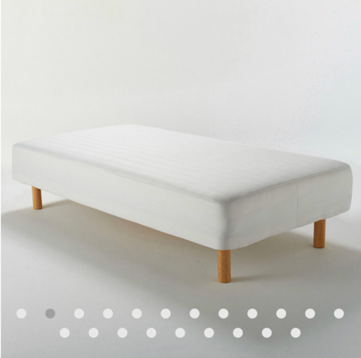 無印良品　セミダブルベッド　脚付きマットレス