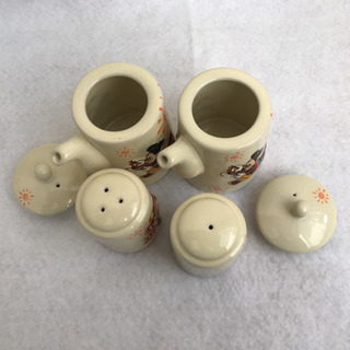 ディズニー ミッキーミニー調味料入れ4点セット 未使用品の画像