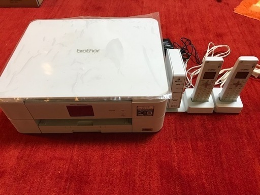 A4インクジェット複合機（美品）　デジタル子機2台・FAX・無線LAN・通信Box・替えトナー（黒）1本付き