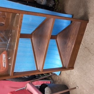 三角のコーナー棚　６０年代家具