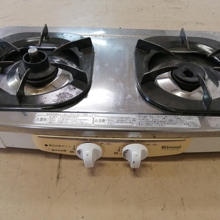ガスコンロ　ガステーブル　中古　都市ガス　二口　グリルなし