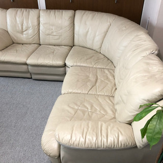 ハイバックコーナーソファー　5人掛け　