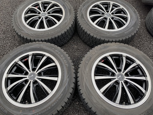 WEDS レオニスEX 6.5J ×16 +40 5H-114.3 ★ダンロップ スタッドレス ウインターマックス 205/65R16 ★ 10アルファード エスティマ など
