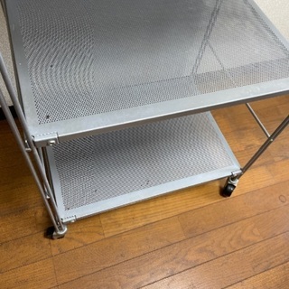 あげます！3段スチールラック　キャスター付の画像