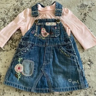 デニムドレス 2セット　60~70 GAPの画像
