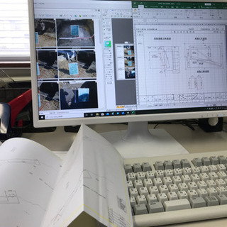 書類作成。業務委託、一式請負、時間当たり作業。現場管理、写真帳、出来形管理、起工測量、CAD、変更書類、竣工書類作成代行します。 - 岡山市