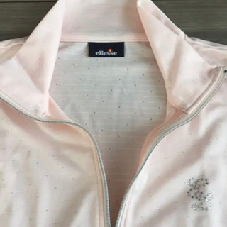 ゴルフ  ウェアー  ピンク  エレッセ  ellesse  M ラインストーン ドット レディースの画像