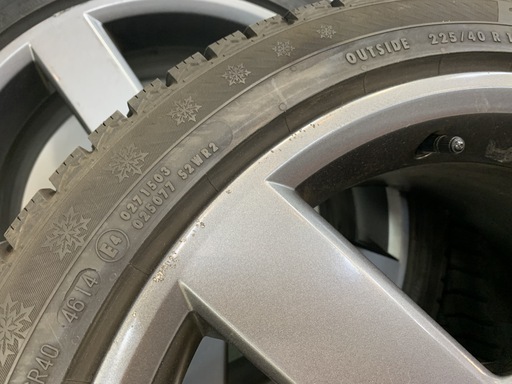 ボルボV70R（II）１８インチ純正ホイール＆スタットレスタイヤセット
