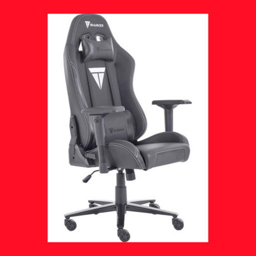 【新品 未使用】ゲーミングチェア ハイバック ホワイト