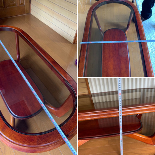 【中古】ガラステーブル