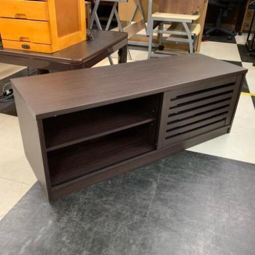 中古 テレビ台 ローボード ブラウン系 BR 幅100cm×奥35cm×高36cm