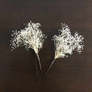 【未使用】かすみ草　ヘッドフラワー　ウェディング