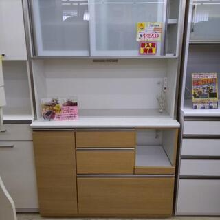 0414-03 ニトリ 2面食器棚 レンジボード 121×51×201 福岡糸島唐津