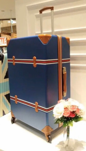 大型 軽量スーツケース ネービー TSAロック機能 Lサイズキャリーケース