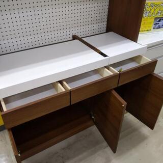 値下げ】3面食器棚 レンジボード 120×45×180cm 福岡糸島唐津 0414-05