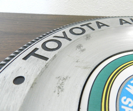 TOYOTA トヨタ オート ニュー スプリンター スポーツ アルミ 看板 オブジェ トレイ 当時物 ☆ PayPay(ペイペイ)決済可能 ☆ 札幌市 北区 屯田