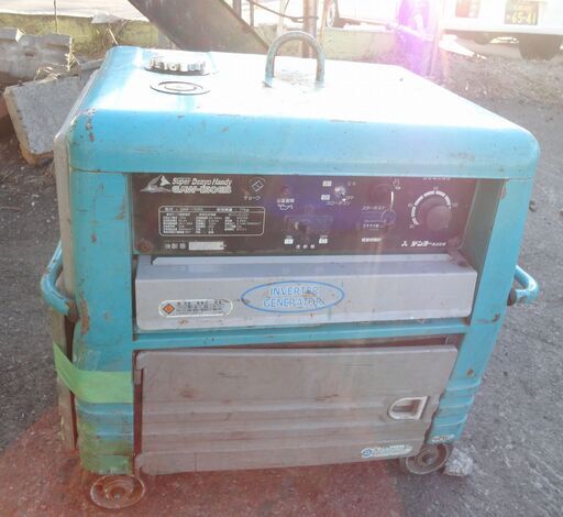 エンジン溶接機兼発電機 Denyo デンヨー GAW-150ES 起動確認済み 容量10L インバーター