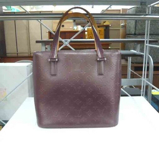 本物 ルイヴィトン トートバッグ ストックトン M55116  モノグラムマット ヴィオレ レディース Louis Vuitton 札幌 豊平区 西岡店