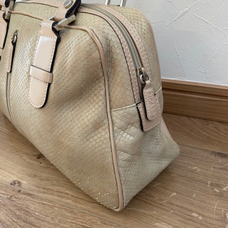 【美品】Picard 牛革ワニ皮型押し ショルダーバッグの画像