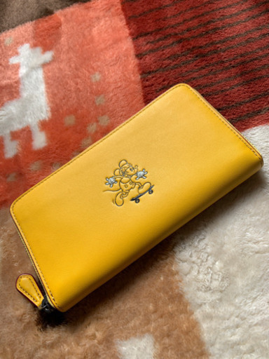 coach 新品未使用　長財布　ミッキー　お値下げしました！