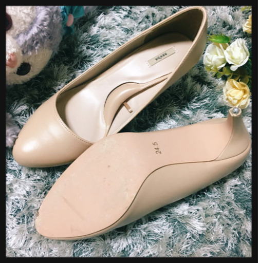 ご購入者様決定[RANDA]パンプス ハイヒール 大人可愛い スキンベージュ 肌色