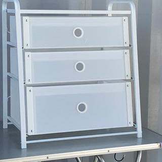 格安で！イケア チェスト◇ローテ◇3段◇ホワイト◇引き出しレール