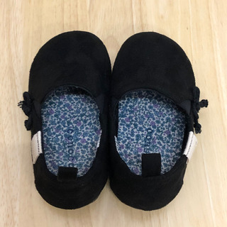 無料！！中古品☆conoco☆ベビーシューズ☆女の子用の靴☆黒☆15㎝（？）の画像