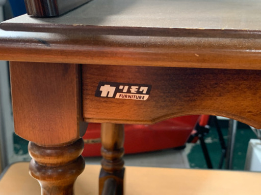 カリモク　アンティーク  文机　昭和レトロ　中古
