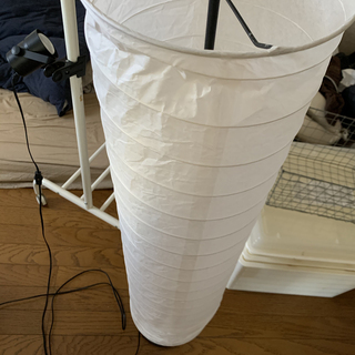 IKEA HOLMÖ ホルモー フロアランプ ホワイト 電球付き