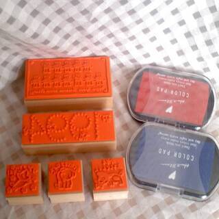 新品　年賀状　スタンプ　サンリオ　犬　1994年　日本製