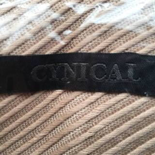 新品 CYNICAL 綿100% 日本製 ベージュ ジレ ロング ベスト