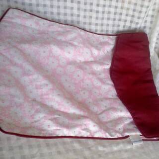 新品　ピンク　チェック　花　巾着袋　HaNaKo　タイ製　縦約 ...