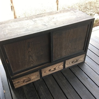 古家具　収納棚　昭和レトロ