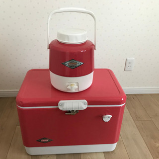 Coleman - やっぱり廃盤☆コールマンスチールベルトジャグ　ストロベリー Coleman (コールマン) ウォータージャグ ストロベリー スチール
