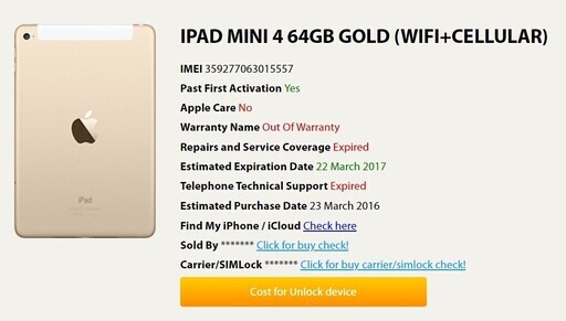 (最終値下げ)iPad mini 4 64G ゴールド  cellular SIMフリー